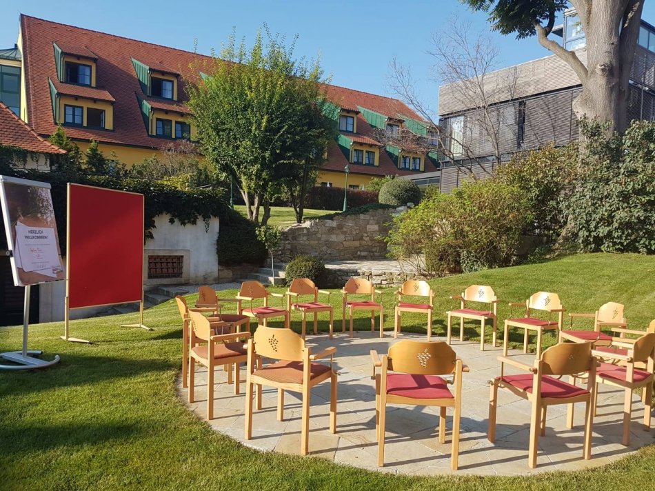 Die Innenhöfe im Althof bieten Platz für entspannte Outdoor-Seminare.
