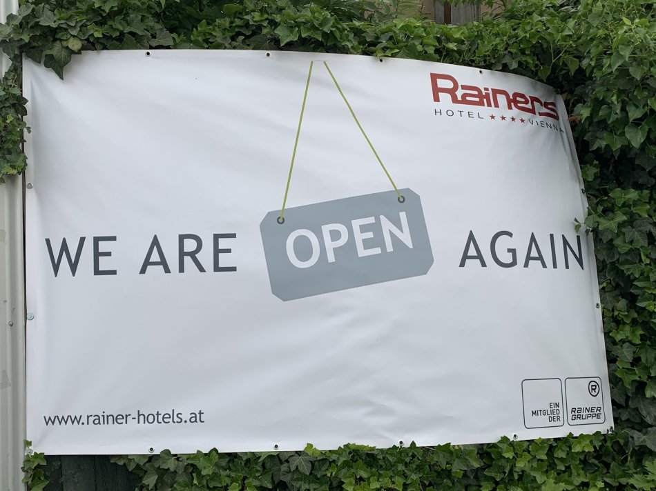 We are open again - im Rainers Hotel Vienna