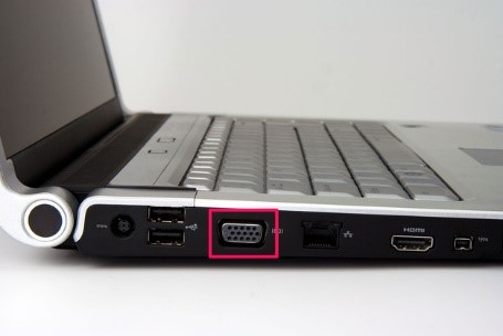 VGA Anschluss am Laptop